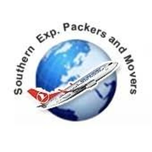 Original Southern Express Packers And Movers globe and airplane logo